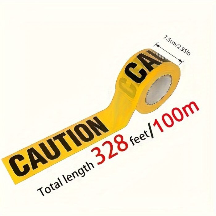 High-Visibility Yellow Caution Tape - Image 2