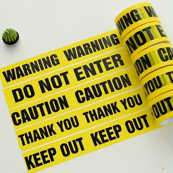 High-Visibility Yellow Caution Tape - Image 1