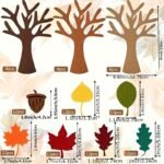 Classic Felt Tree Craft Kit with colourful Autumn Leaves - Image 3