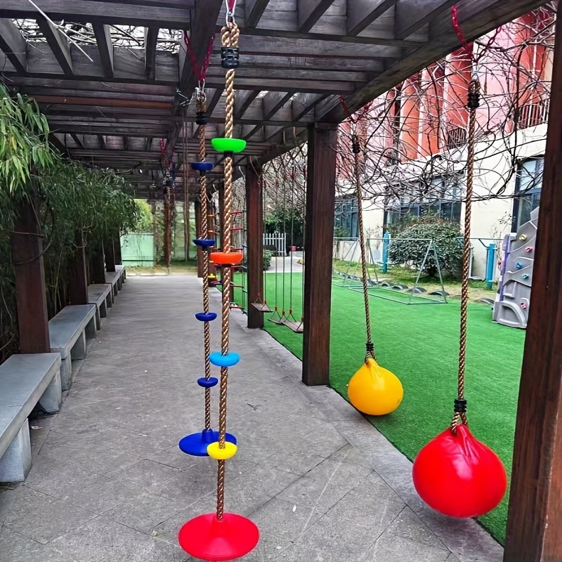 product-fancy-6efcf2dc-4730-4845-978d-cdd0c4425db1 Swing Climbing Set with Mixed Color Rings - Image 1