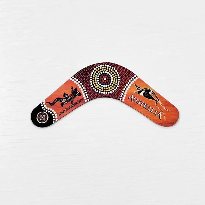 Australian Wildlife Resin Magnet Boomerang - Image 1