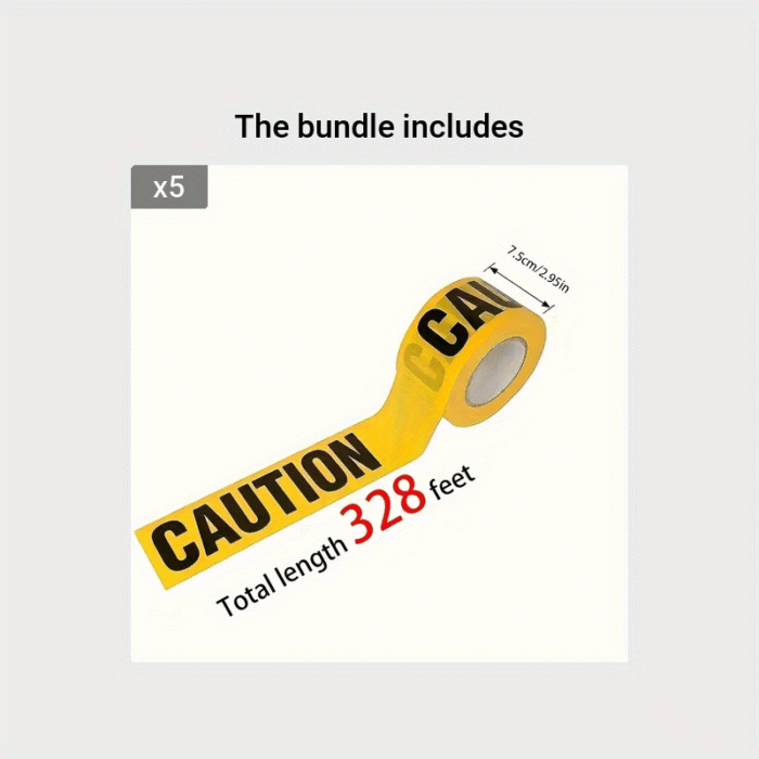 High-Visibility Yellow Caution Tape - Image 7