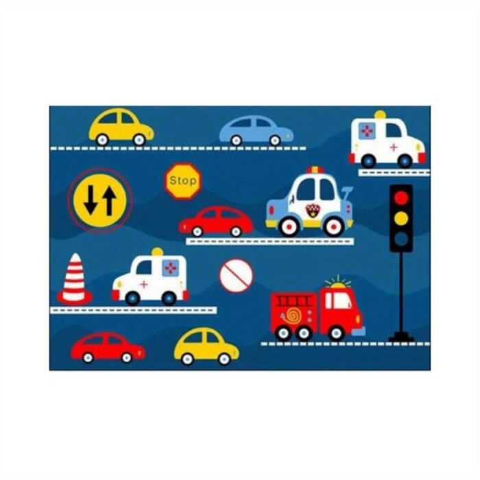 Colorful Cartoon Car Play Mat (160CM*80CM) - Image 3