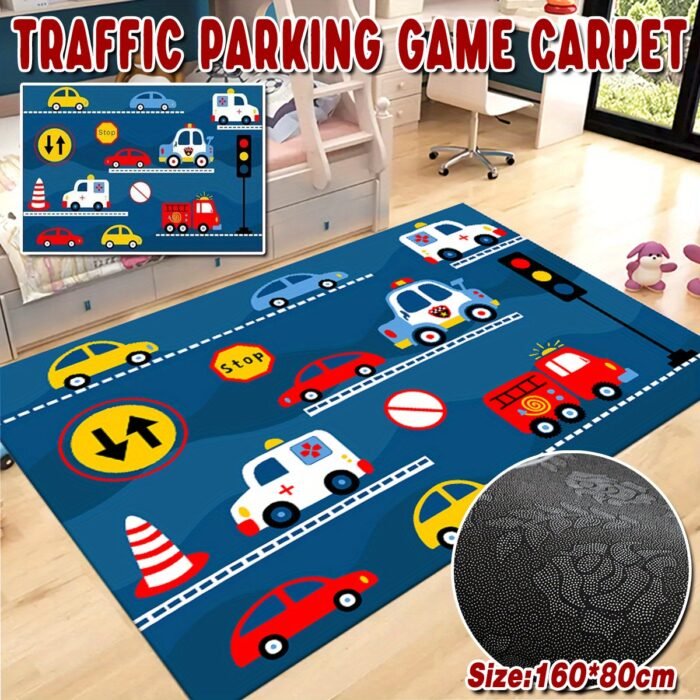 Colorful Cartoon Car Play Mat (160CM*80CM) - Image 11