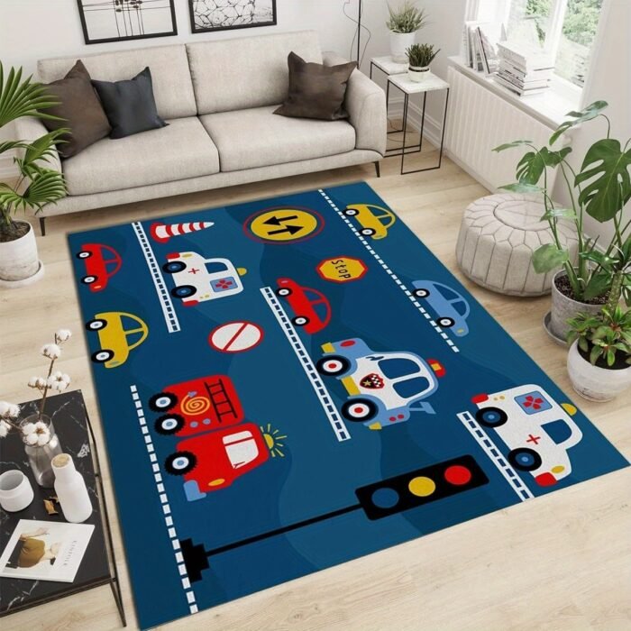 Colorful Cartoon Car Play Mat (160CM*80CM) - Image 5