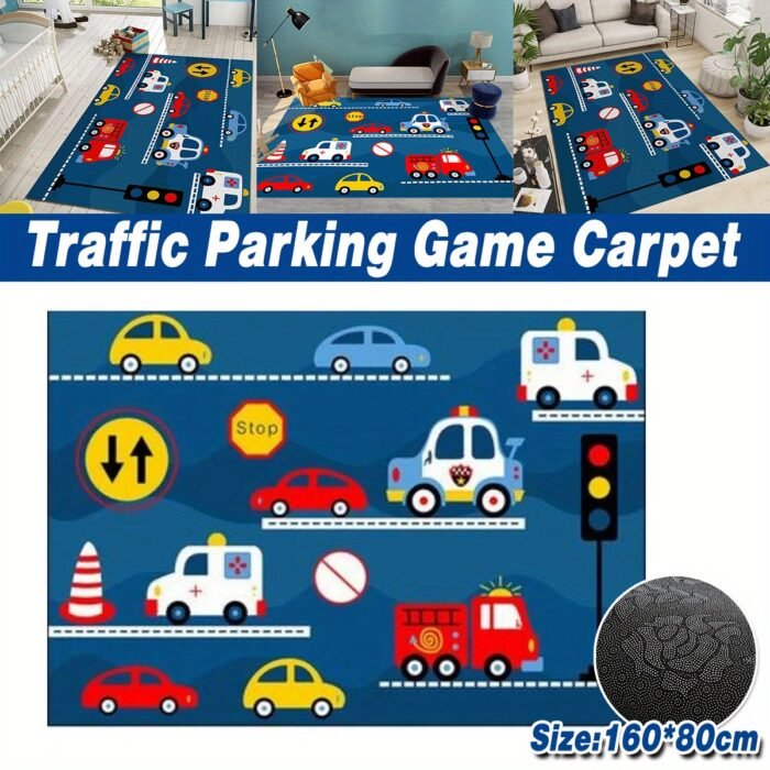 Colorful Cartoon Car Play Mat (160CM*80CM) - Image 1