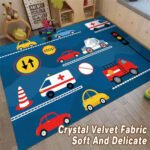 Colorful Cartoon Car Play Mat (160CM*80CM) - Image 7