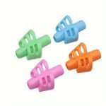 Ergonomic Pencil Grip Multi-Colour Soft Rubber Writing Posture Correctors - Image 4