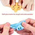 Ergonomic Pencil Grip Multi-Colour Soft Rubber Writing Posture Correctors - Image 5
