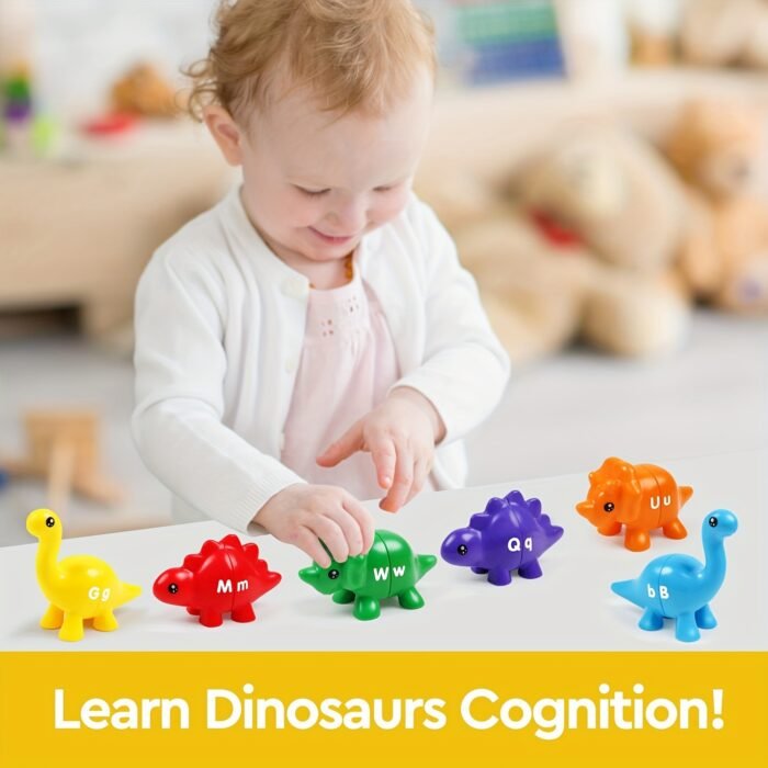 Dinosaur-Themed Letter & Number Matching Toy - Image 3
