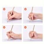 Ergonomic Pencil Grip Multi-Colour Soft Rubber Writing Posture Correctors - Image 7