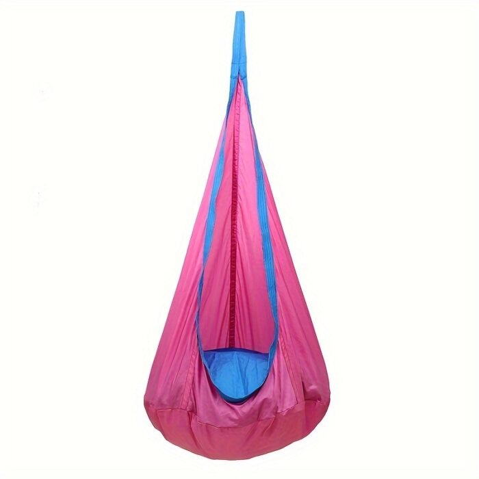 Durable Colourful Nylon Portable Inflatable Hanging Chair with Parachute Canopy - Image 8