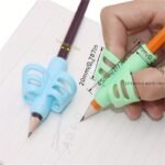 Ergonomic Pencil Grip Multi-Colour Soft Rubber Writing Posture Correctors - Image 3
