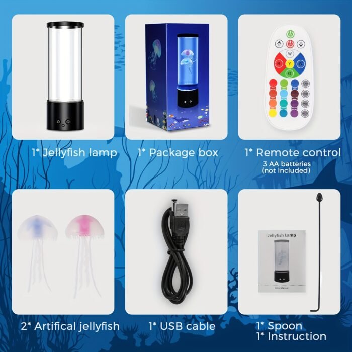 Jellyfish Lava Lamp with 17 Colour-Changing Modes - Image 5