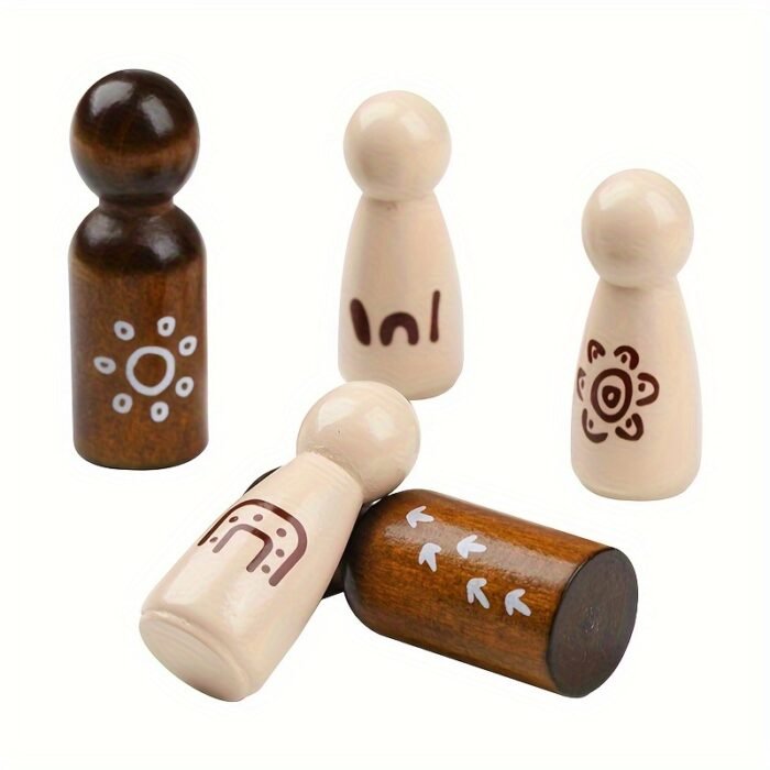 The Aboriginal Natural Wooden Peg Dolls - Image 4