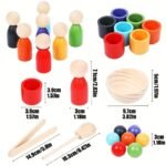 Wooden Sorting Rainbow Ball set (3Yr+) - Image 5