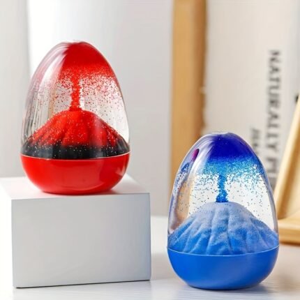 Egg-Shaped Colourful Volcano Eruption Timer