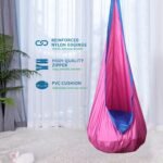 Durable Colourful Nylon Portable Inflatable Hanging Chair with Parachute Canopy - Image 7