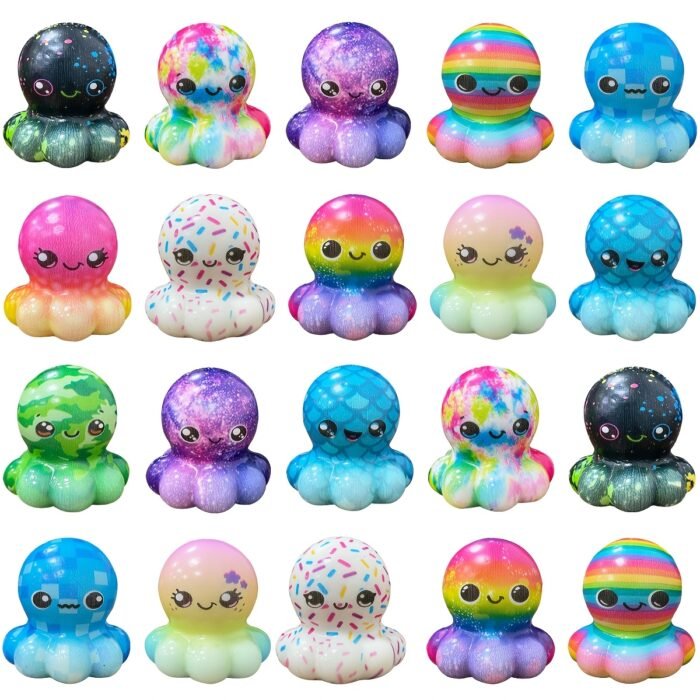 Colourful Octopus Squishy Sensory Toys - Image 1