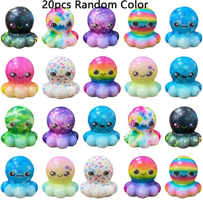 Colourful Octopus Squishy Sensory Toys - Image 6