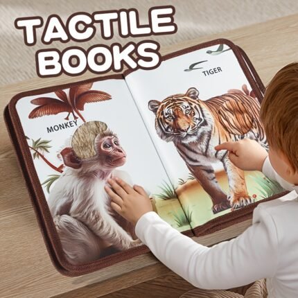 Animal Tactile Touch Book – Sensory Exploration