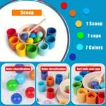 Wooden Sorting Rainbow Ball set (3Yr+) - Image 6