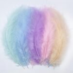 Mixed feather set of 50 with Neutral Colors - Image 5