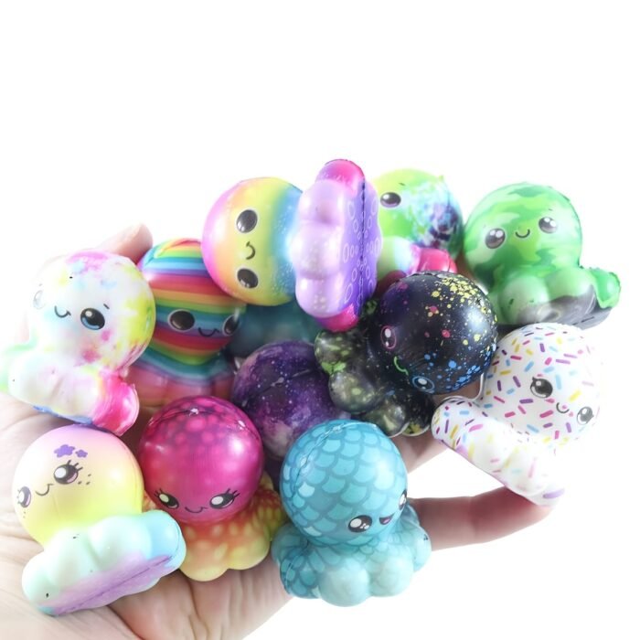 Colourful Octopus Squishy Sensory Toys - Image 3