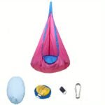 Durable Colourful Nylon Portable Inflatable Hanging Chair with Parachute Canopy - Image 10