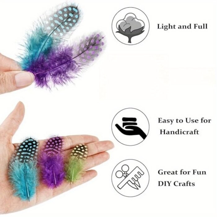 120pcs mixed set of 13 colors Feather Pack - Image 3