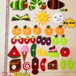 "The Very Hungry Caterpillar" Picture Book with Felt Storytelling Set - Image 13