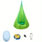 Durable Colourful Nylon Portable Inflatable Hanging Chair with Parachute Canopy - Image 2