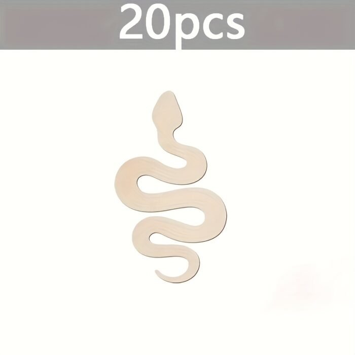 Natural Wooden Snake Shapes (10pcs) - Image 4