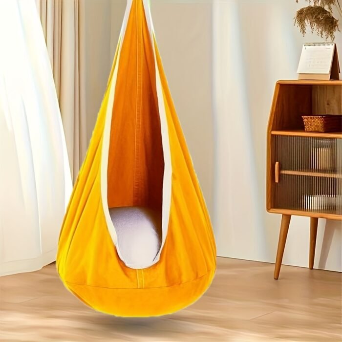 Durable Colourful Nylon Portable Inflatable Hanging Chair with Parachute Canopy - Image 5