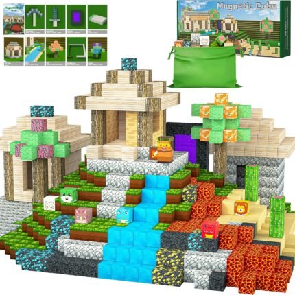 Magnetic Minecraft Blocks (104pcs)