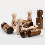 The Aboriginal Natural Wooden Peg Dolls