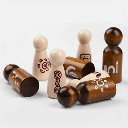 The Aboriginal Natural Wooden Peg Dolls