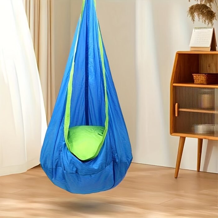 Durable Colourful Nylon Portable Inflatable Hanging Chair with Parachute Canopy - Image 12