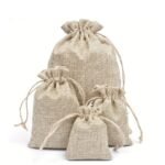 100PCS Burlap Gift Bags - Image 3