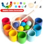 Wooden Sorting Rainbow Ball set (3Yr+)