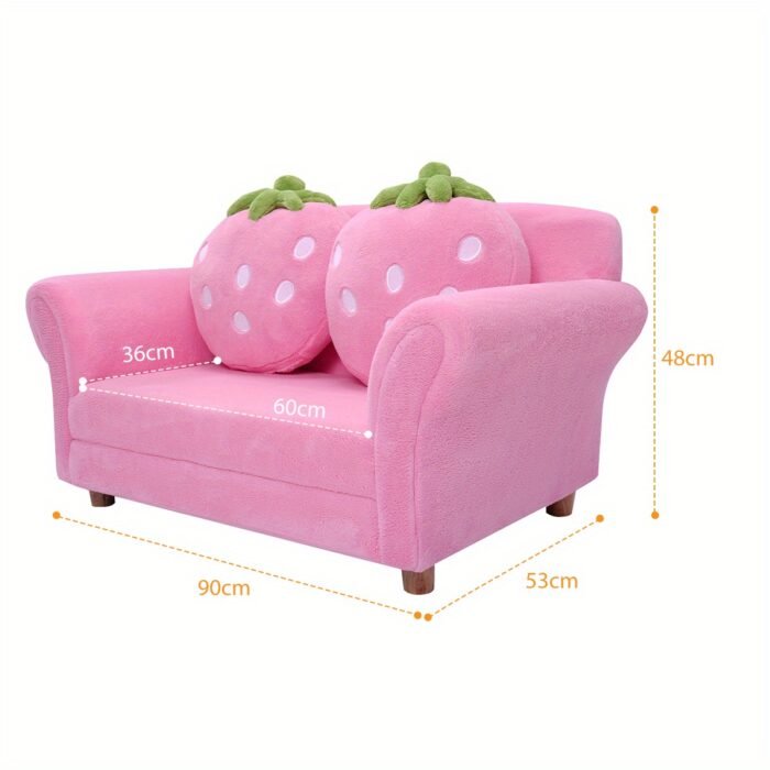 Double Strawberry Sofa Chair for Children - Image 8
