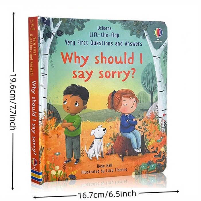 Lachilly'S Very First Questions and Answers Lift-the-Flap Book - Why Should I Say Sorry? - Social Emotional Learning for Youngsters 3+, Durable Cardboard, Engaging Conversation Starter for Conflict Resolution - Image 6