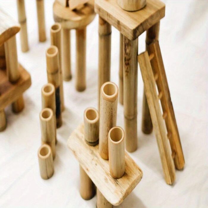 Bamboo Construction Set – Sustainable (50pcs) - Image 3