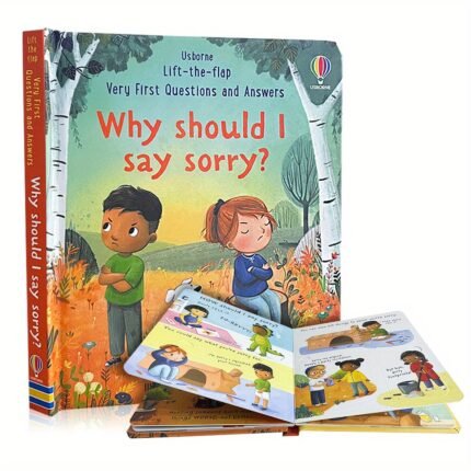 Lachilly'S Very First Questions and Answers Lift-the-Flap Book - Why Should I Say Sorry? - Social Emotional Learning for Youngsters 3+, Durable Cardboard, Engaging Conversation Starter for Conflict Resolution