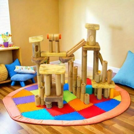 Bamboo Construction Set – Sustainable (50pcs)
