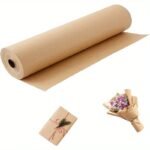 Brown Kraft Wrapping Paper Roll (Wide 38.1 cm x Very Long 9.98 meter)