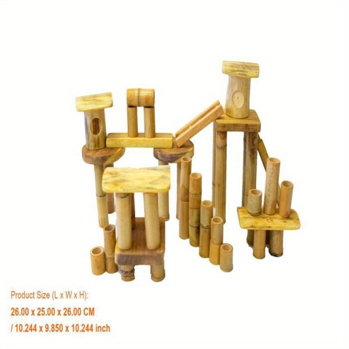 Bamboo Construction Set – Sustainable (50pcs) - Image 5