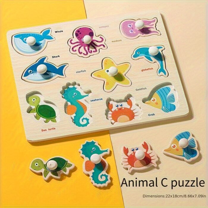 Shape Sorting Nature Puzzle Set of 6 - Image 2