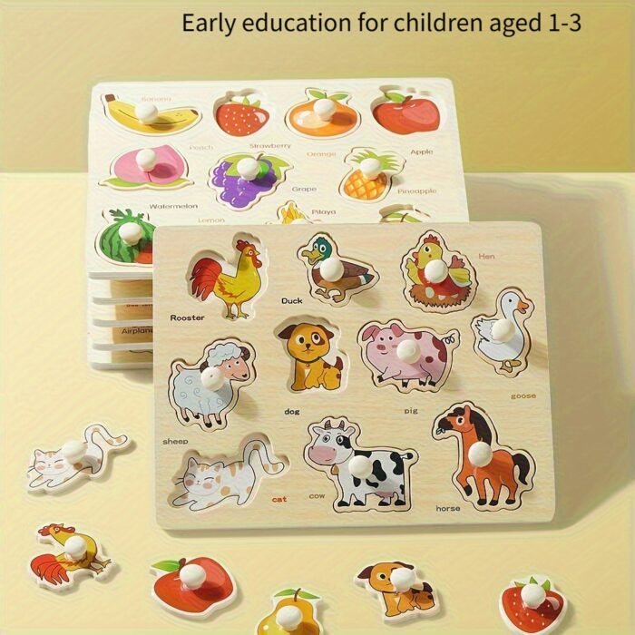 Shape Sorting Nature Puzzle Set of 6 - Image 1