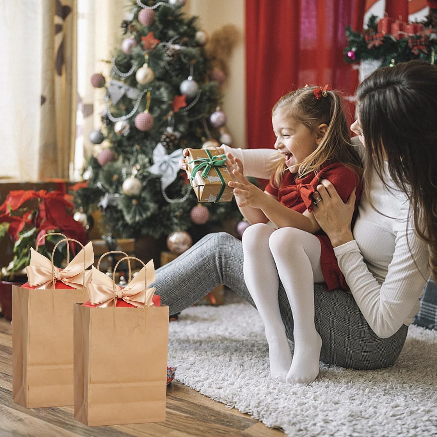 local-image-s103-2013f778ba8-6db1789d-b9b1-40fc-9478-fe10ab956a2d 100 Pcs Kraft Paper Bags with Handles 15x8x21cm - Image 7